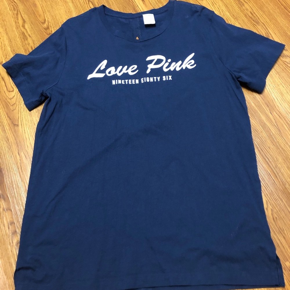 PINK open back campus tee